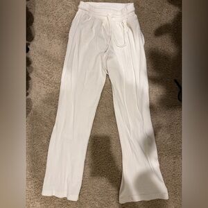 White daily drills thermal pants